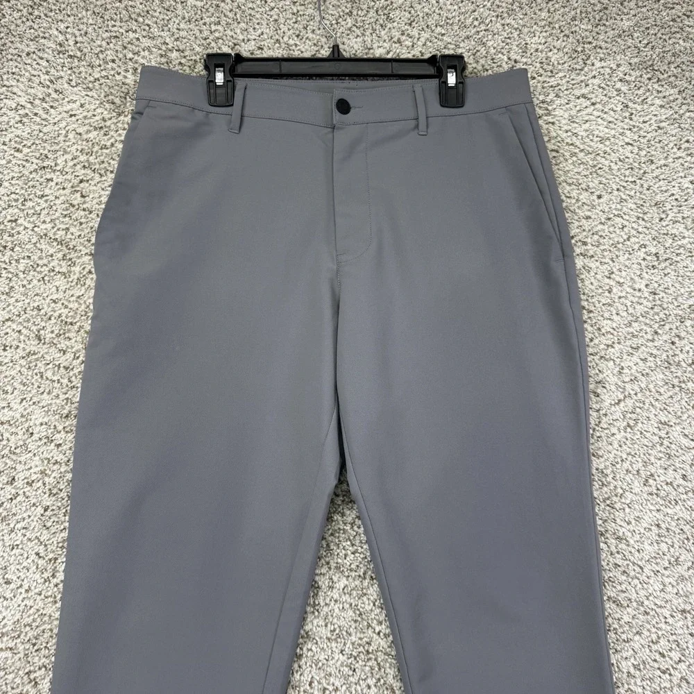 Banana Republic Golf Pants Mens Size 34x30 Gray Performance Stretch Tapered Golf